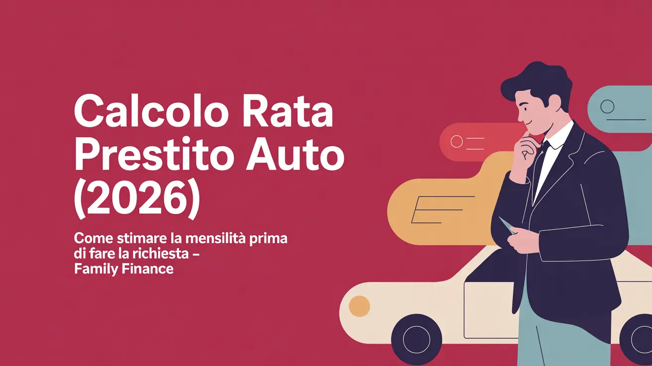 Calcolo della rata di un prestito auto