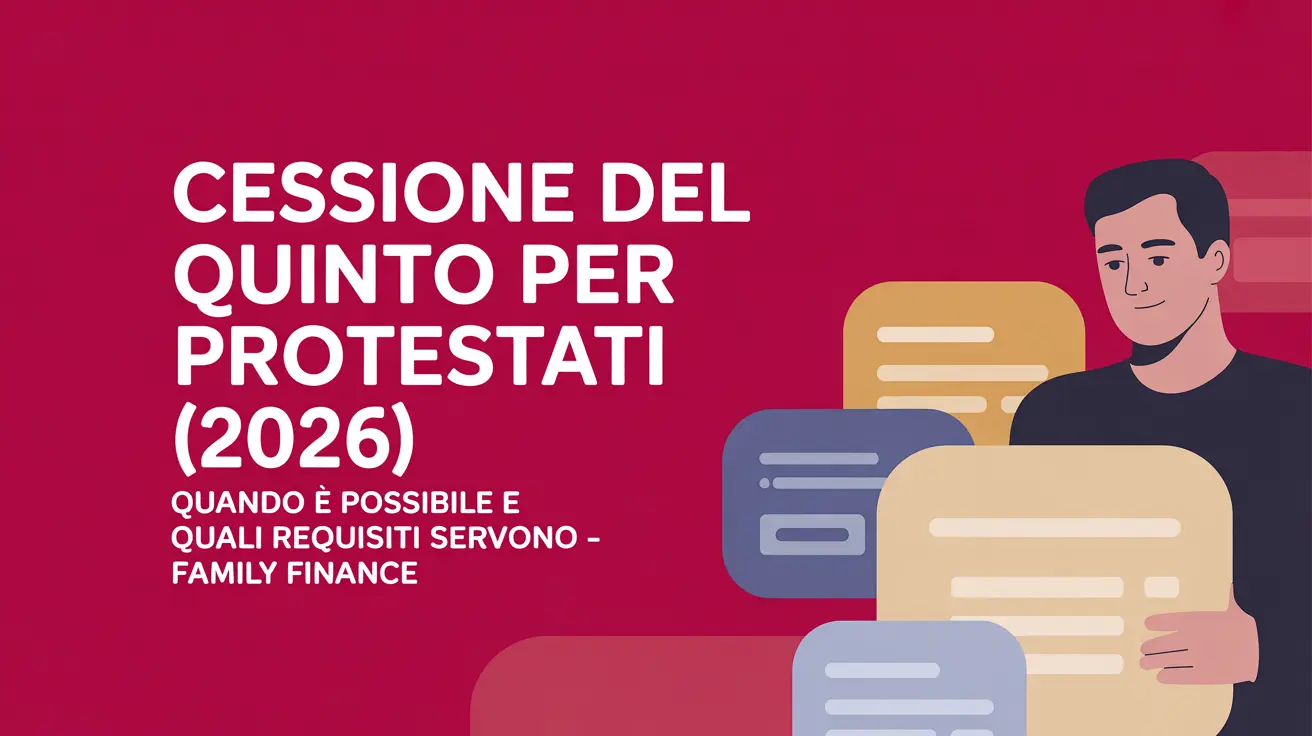 Cessione del quinto per protestati e cattivi pagatori
