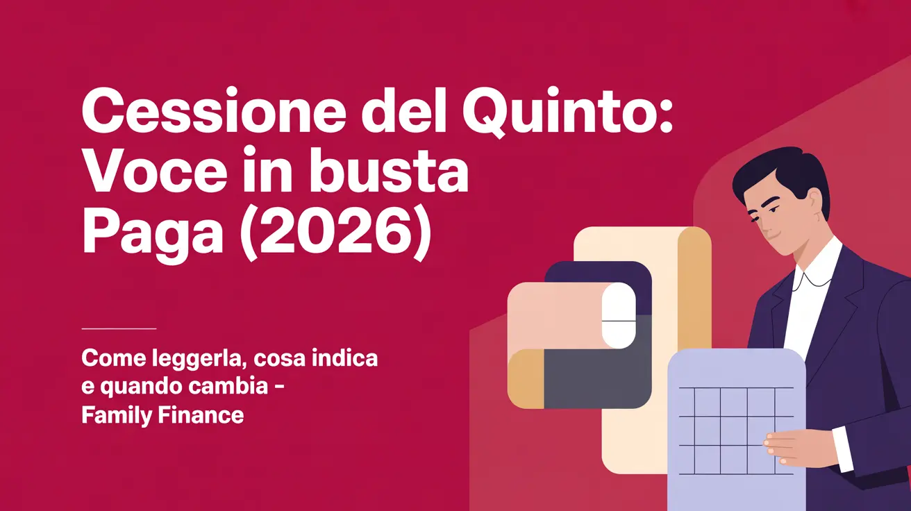 Voce di cessione del quinto in busta paga