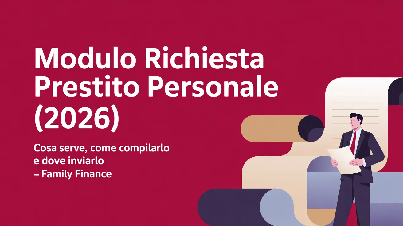 Modulo richiesta prestito personale
