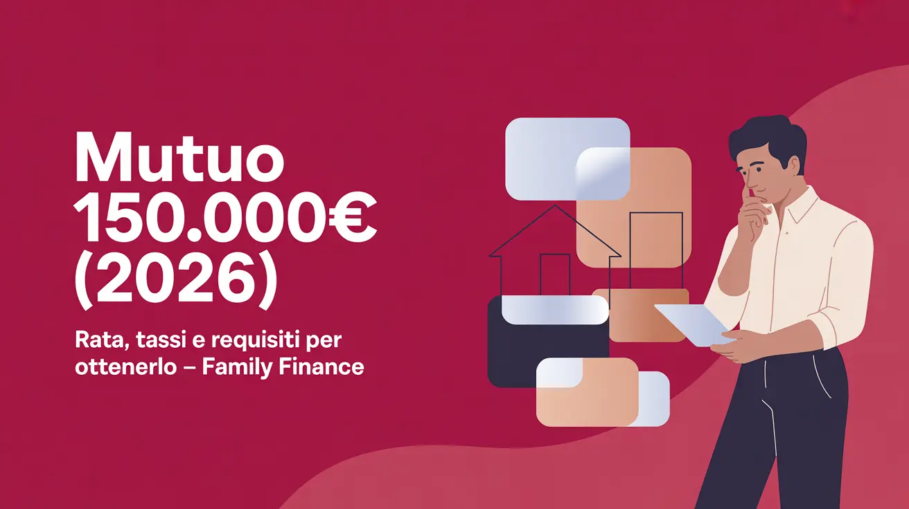 Mutuo 150.000 euro: calcolo rata e stipendio richiesto