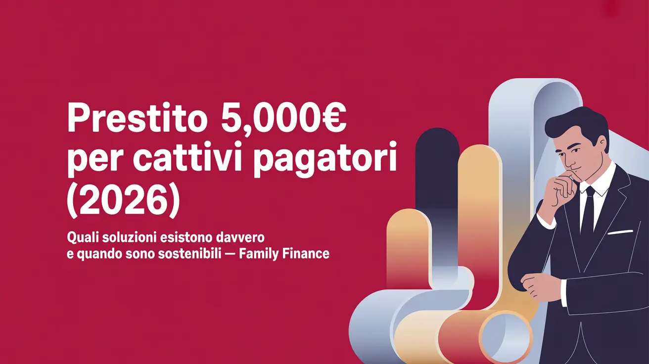 Prestito 5000 euro cattivi pagatori