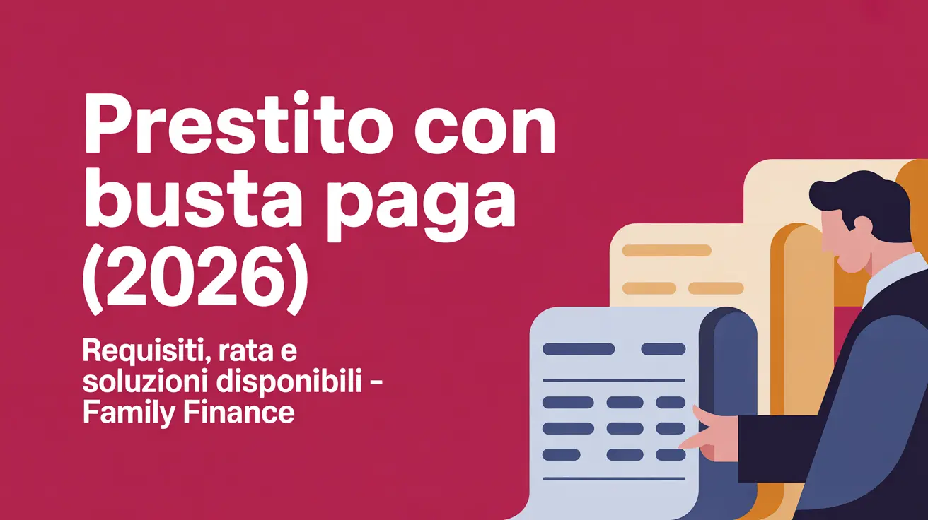 Prestito con busta paga, calcolo rata e requisiti